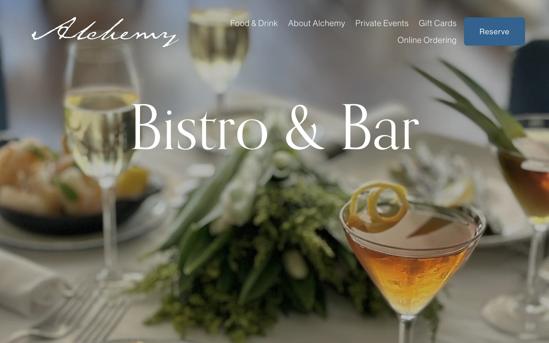 Alchemy Edgartown website design